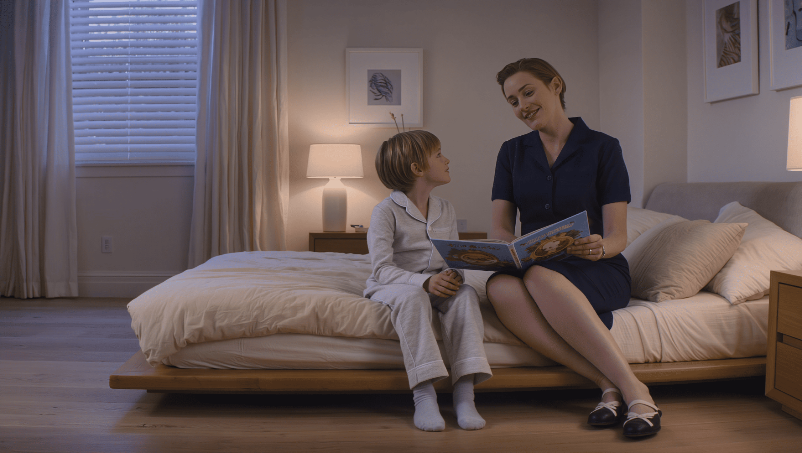 Rota Nanny reading to a child