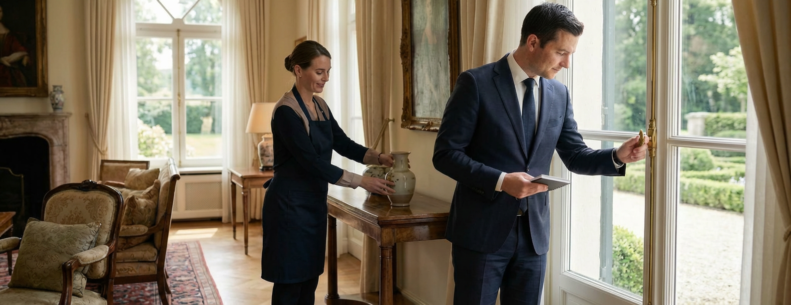 Domestic Couple working in a UHNW residence