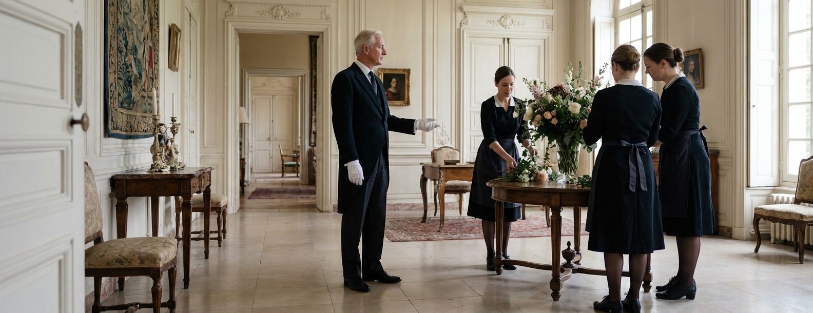 Private Butler and Housekeepers working in an UHWN residence