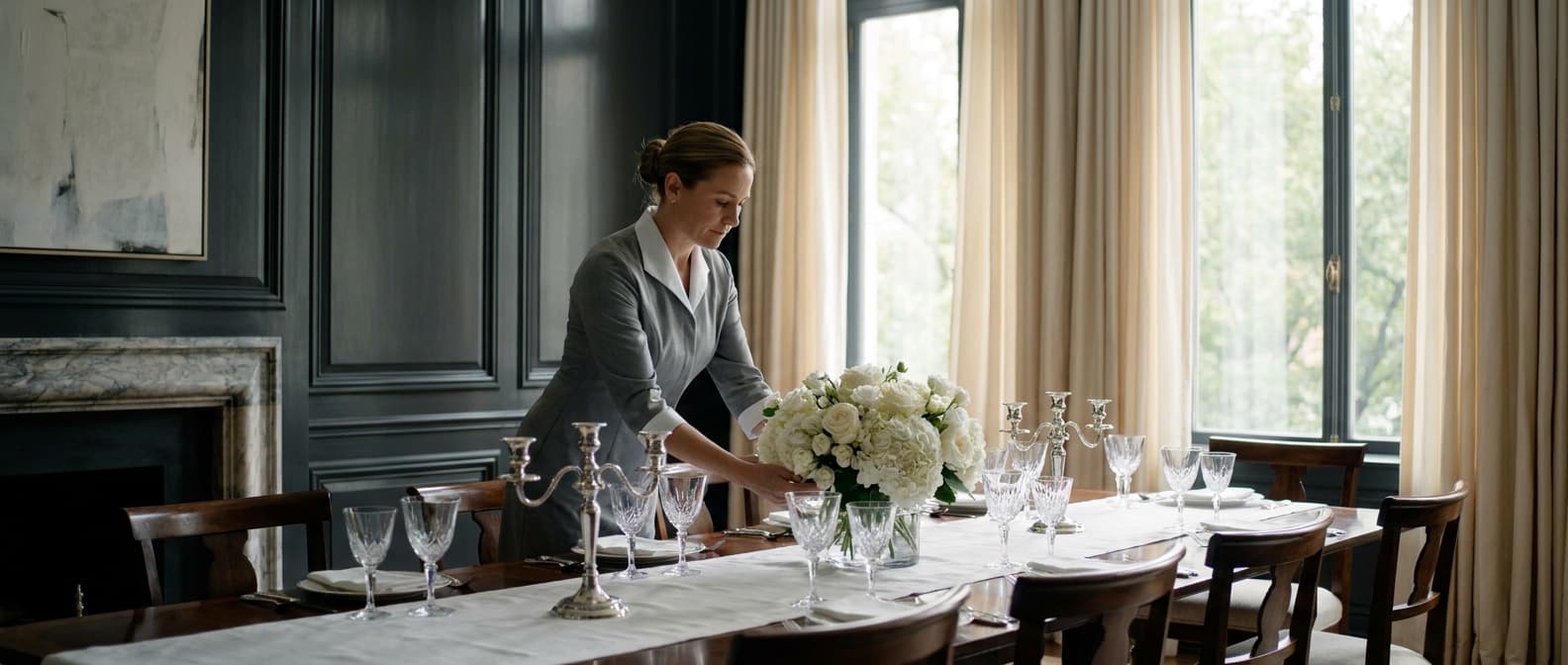 Housekeeper working for a UHNW family in the United States