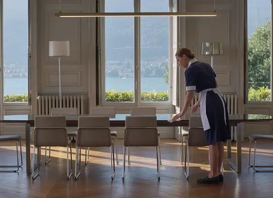 Housekeeper working in Switzerland